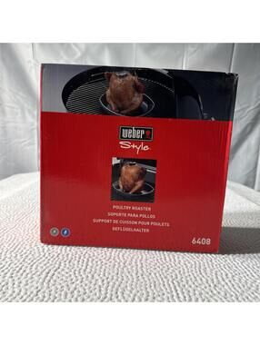 Weber Poultry Roaster For Grill Or Oven 6408 New In Box